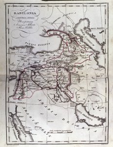 Atlas historique de la Mésopotamie. Babylone, Syrie et Assyrie. Fin du XVIIIe siècle