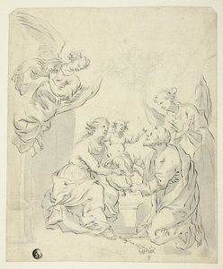 Sainte Famille avec anges