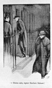 Illustration du livre Sherlock Holmes. Fin du 19ème siècle - Unknown artist
