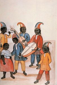 Danse indienne, du livre "Trujillo del Peru" ou "Códice Martínez Compañón"