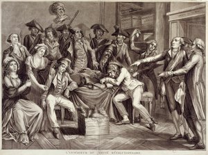 Intérieur du Comité révolutionnaire. Gravure du 18ème siècle. Paris, Musée Carnavalet - Unknown artist
