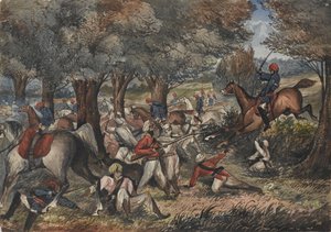 Jat Horse Yeomanry à Bolwal sur la frontière du Népal - Unknown artist