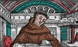 John Duns Scot (1265? -1308), aussi appelé Jean Duns Scott ou Jean Duns Scot, philosophe franciscain. Gravure du 16ème siècle - Unknown artist
