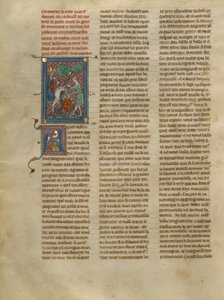 Le roi Marc de Cornouailles rencontre Tristan et les bergers