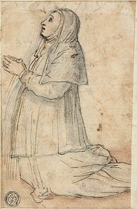 Nonne agenouillée - Unknown artist