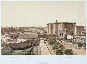 La Bastille en 1740 (la prison) - dans "Paris à travers les âges", fin 19e siècle - Unknown artist