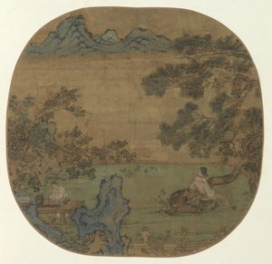 Paysage avec personnages - Unknown artist