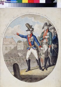 Le maréchal Alexandre Souvorov inspectant les troupes devant l