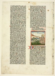 Vie de Saint Pirminius de Heiligenleben, Winterteil (Vies des Saints, Hiver), Planche 1 de Gravures sur bois des livres du XVe siècle