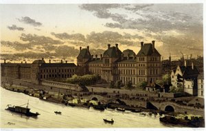 Le Louvre sous Louis XIV dans « Paris à travers les âges du 13ème siècle à nos jours » 1882 - Unknown artist