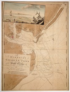 Carte de Charles Town en Caroline du Sud - Unknown artist