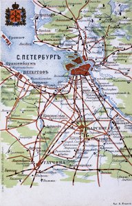 Carte de Saint-Pétersbourg - Unknown artist