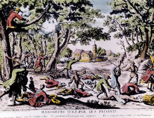 Maraudeurs abattus par des paysans - Unknown artist