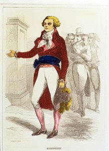 Maximilien Robespierre, Gravure à la main (gravure à la main)