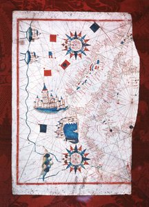 Carte de la Méditerranée : Barcelone et Lépante