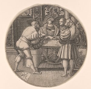 Hommes jouant aux dés