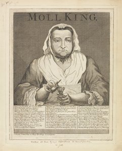 Moll King (Portrait gravé de la célèbre maîtresse du King