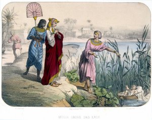 Moïse sauve les eaux - Bible - Unknown artist