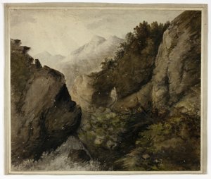 Paysage de montagne - Unknown artist