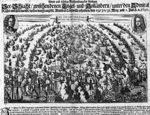 Bataille navale de La Hougue (1692) opposant l