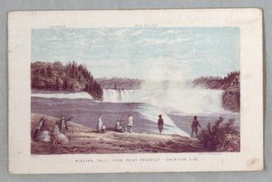 Chutes du Niagara depuis Point Prospect - Côté américain de The Falls of Niagara: Being a Complete Guide - Unknown artist