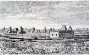 Puits de pétrole, Bakou, Caucase (Nobel)