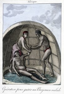 Opération pour soigner un Bojesmen - gravure - Unknown artist