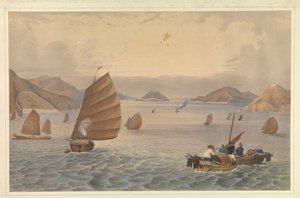 Opérations dans le fleuve Canton. Forts et batteries de Bocca Tigris ou Premier Passage du fleuve Canton; H.M. Steam Ship, Vulture capitaine Macdougall passant les batteries, avec le 18ème Royal Irish à bord