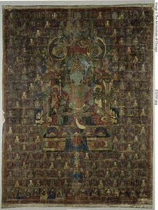 Bannière peinte (Thangka) de la divinité Bon Tonpa Shenrap