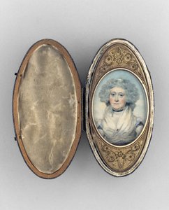 Boîte à mouches avec portrait d