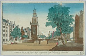 Théâtre de marionnettes, Le Cingle, la Tour de Jan-Rooden-Poort, et la Nouvelle Église Luthérienne, à Amsterdam, No. 15