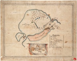 Plan de la bataille de Navarin, 21 octobre 1827