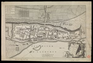 Plan de la ville et des fortifications de Montréal ou Villa Marie au Canada - Unknown artist
