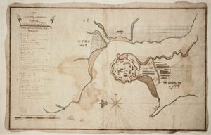 Plan de la ville et de la forteresse de Gariah, vers 1755