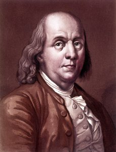 Portrait de Benjamin Franklin, philosophe, physicien et ambassadeur américain