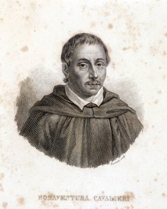 Portrait de Bonaventura Cavalieri. Gravure du 19ème siècle. - Unknown artist