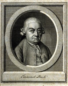 Portrait de Carl Philippe Emanuel Bach dit le Bach de Berlin et Hambourg cinquième enfant de Jean-Sébastien Bach