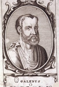 Portrait de Claude Galien (Klaudios Galenos ou Claudio Galeno ou Claudius Galenus ou Galen, v. 131 - v. 201), médecin grec. Gravure du 18ème siècle - Unknown artist