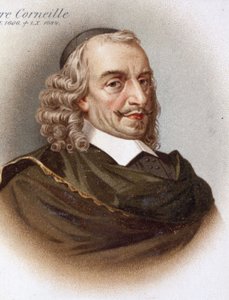 Portrait de Corneille (1606 - 1684). Chromolithographie du XIXe siècle.