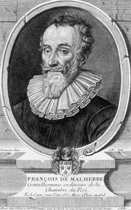 Portrait de François Malherbe, poète français (1555-1628) - gravure