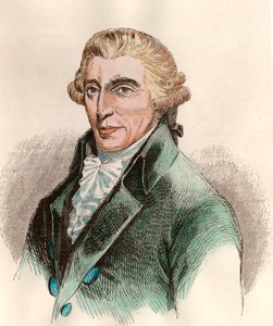 Portrait de Franz Joseph Haydn (1732 - 1809), compositeur autrichien. Gravure du 18ème siècle.