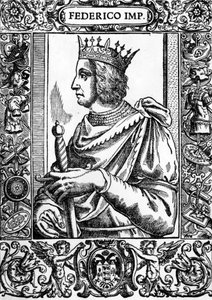 Portrait de Frédéric II (1194-1250), empereur allemand. - Unknown artist