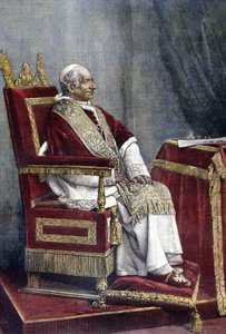 Portrait de Gioacchino PECCI, Léon XIII (1810 - 1903), 254e Pape (1878 - 1903)