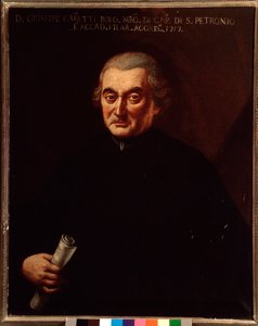 Portrait de Giuseppe Maria Caretti (1690-1774) compositeur italien. Peinture anonyme. 18ème siècle. Bologne, civico Museo Museo - Unknown artist