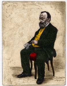 Portrait de Gottfried Keller (1819-1890), écrivain et poète suisse germanophone - Unknown artist