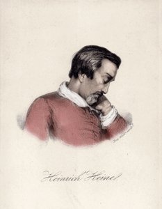 Portrait de Heinrich Heine (1797-1856), écrivain allemand