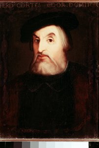 Portrait de Hernan Cortes (1485-1547), conquistador espagnol du Mexique