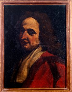 Portrait du chanteur italien Stefano Landi (1587-1639) Peinture anonyme. XVIIIe siècle. Bologna, Civico museo Museo Bibliografico