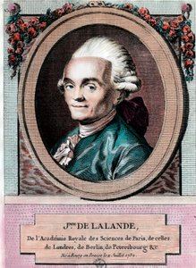 Portrait de Jean Jérôme Lefrançois de Lalande (gravure du 18e siècle) - Unknown artist