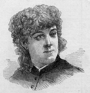 Portrait de Jeanne Samary (1857-1890), comédienne française, membre de la Comédie-Française. Gravure dans « Le Monde Illustré » n°1168 du 16 août 1879